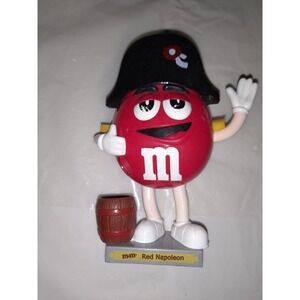 M&M's Red Napoleon Candy Chocolate Dispenser 7 Inches Collectable